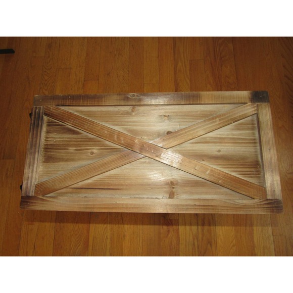 NEW Sealed St Ives Solid Wood Tree Collar Sand and Stable Christmas Holiday - Picture 10 of 12